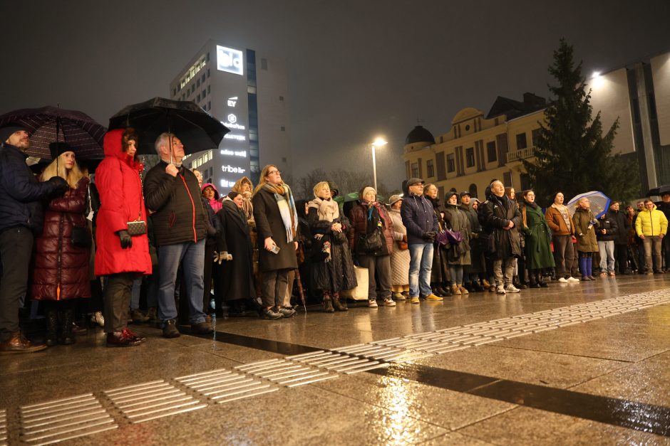 Protestuotojai Kaune: sunku suvokti, kas vyksta