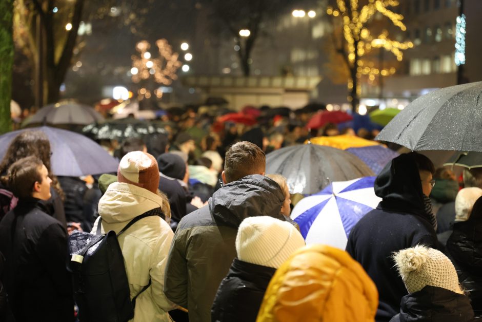 Protestuotojai Kaune: sunku suvokti, kas vyksta