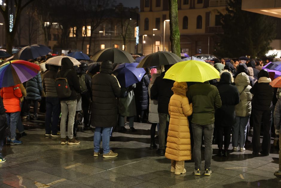 Protestuotojai Kaune: sunku suvokti, kas vyksta