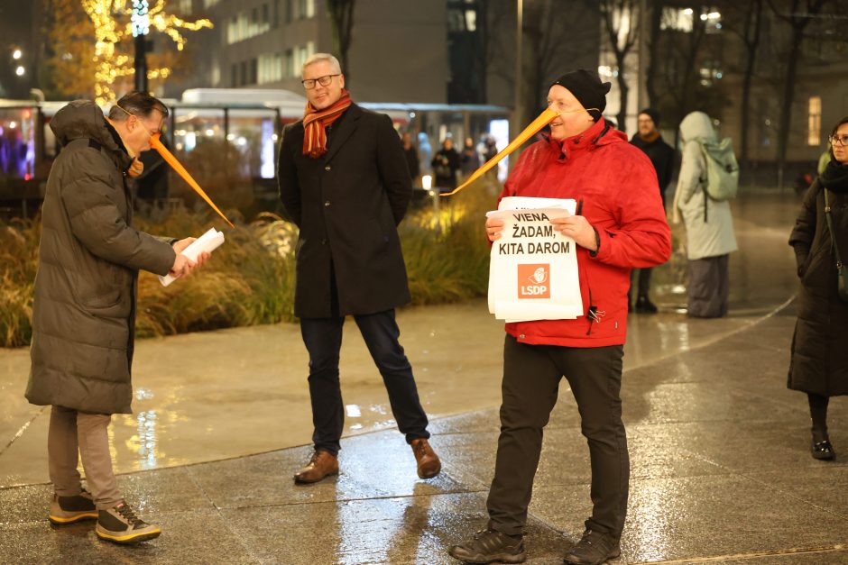 Protestuotojai Kaune: sunku suvokti, kas vyksta