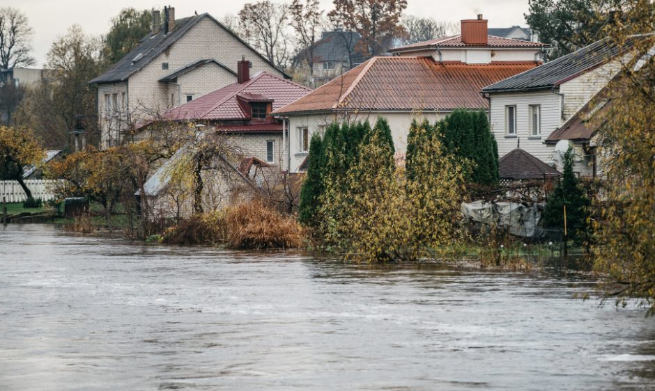 Kretingos rajone atšaukta ekstremali situacija dėl potvynio