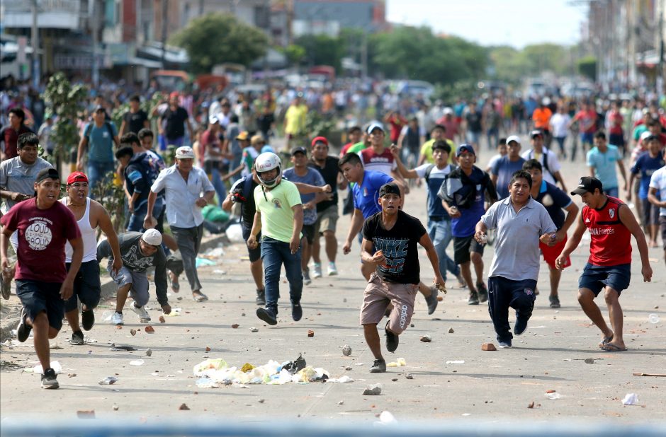 Bolivijoje per protestus dėl prezidento rinkimų rezultatų nukentėjo aštuoni žmonės