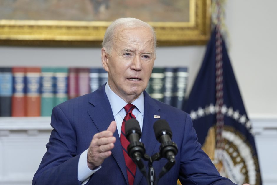 J. Bidenas: dabar pats laikas parengti susitarimą dėl Gazos ir užbaigti šį karą