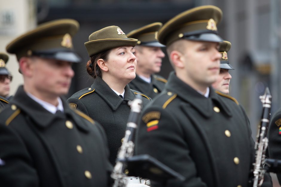 Vilniuje vyko tradicinė vėliavų pakėlimo ceremonija