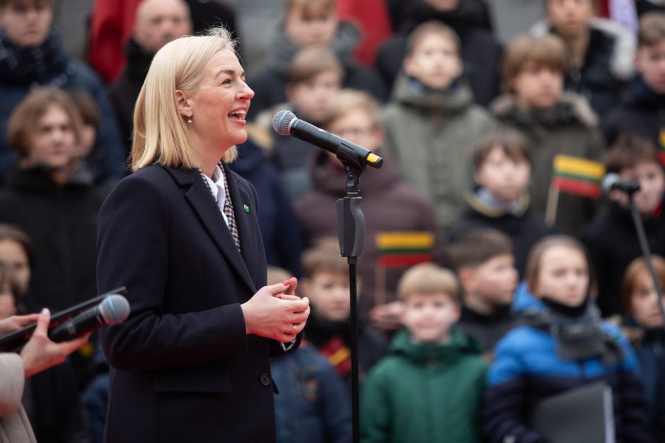 Vilniuje vyko tradicinė vėliavų pakėlimo ceremonija