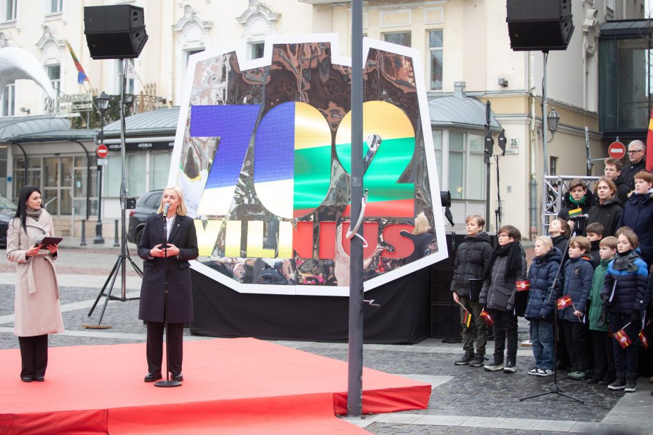 Vilniuje vyko tradicinė vėliavų pakėlimo ceremonija