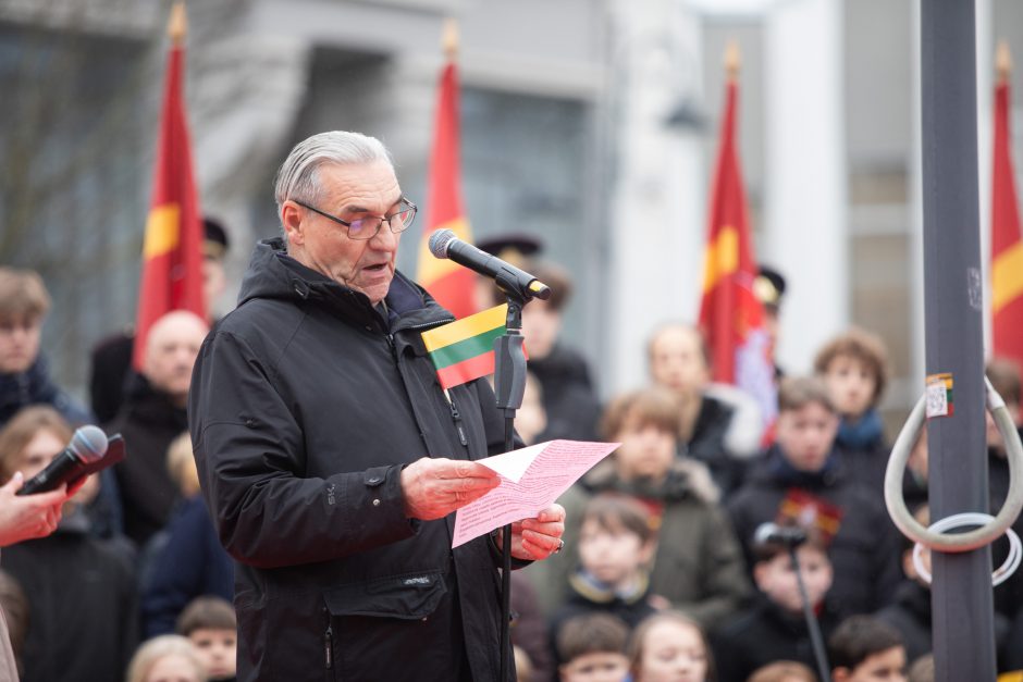 Vilniuje vyko tradicinė vėliavų pakėlimo ceremonija