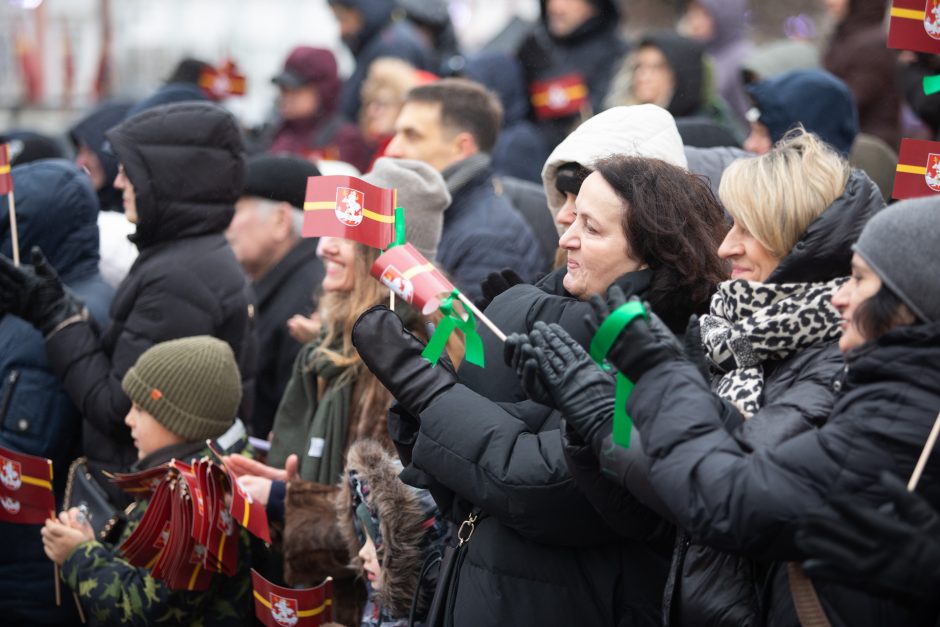 Vilniuje vyko tradicinė vėliavų pakėlimo ceremonija