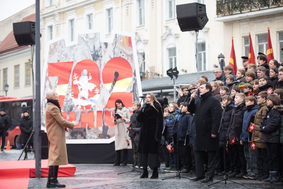 Vilniuje vyko tradicinė vėliavų pakėlimo ceremonija