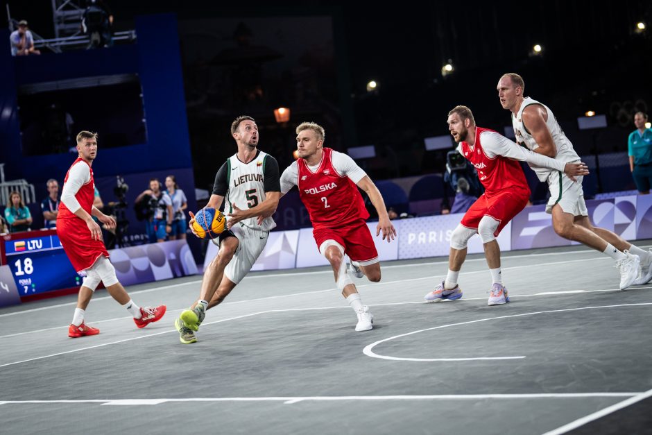 Lietuvos 3x3 krepšinio rinktinė įveikė lenkus