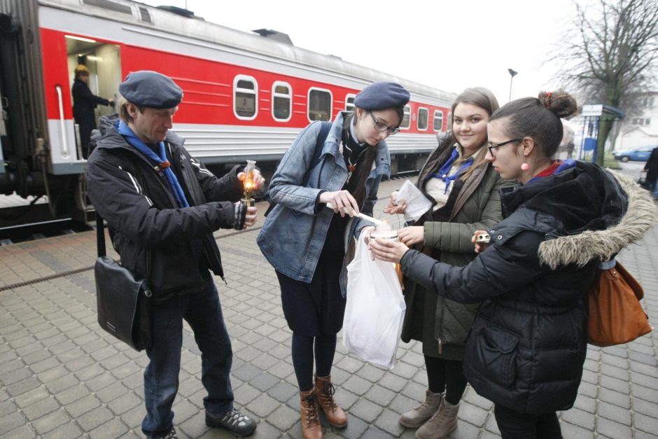 Uostamiestį pasiekė Betliejaus taikos ugnis