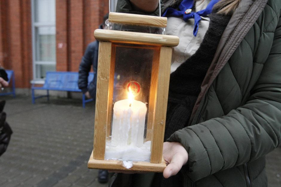 Uostamiestį pasiekė Betliejaus taikos ugnis