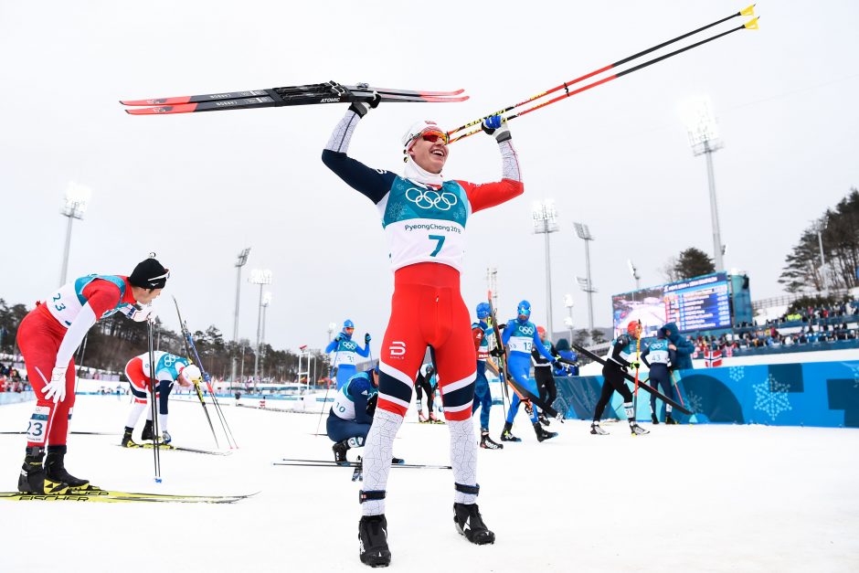 Pjongčangas: anksti suklupęs M.Strolia nefinišavo, triumfavo Norvegija