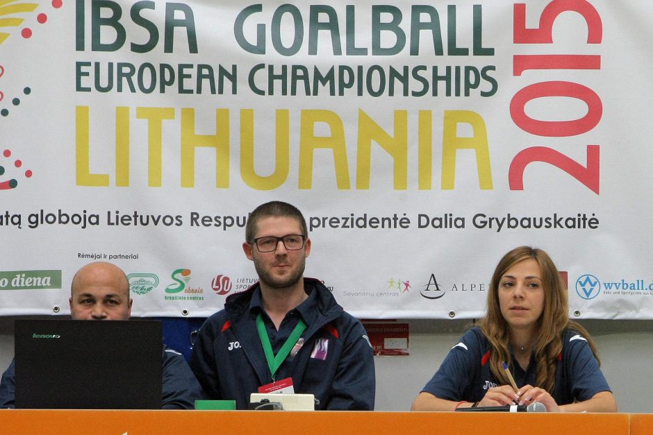 Lietuvos vyrų rinktinei – IBSA Europos golbolo čempionato bronza