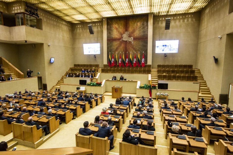 Išeidama L. Graužinienė gailėjosi, kad nepavyko sumažinti parlamentarų skaičiaus