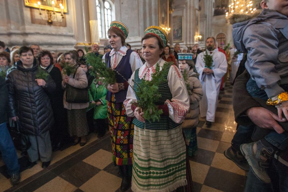 Katalikai švenčia Verbų sekmadienį 