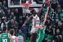 Potencialas: 185 cm ūgio žalgirietis S. Francisco blokavo du „Panathinaikos“ žaidėjų metimus.