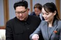 Kim Jong Unas ir jo sesuo Kim Yo Jong