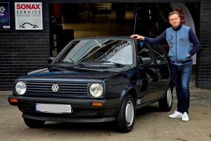 „VW Golf“ jubiliejaus proga – kelionė istoriniu automobiliu