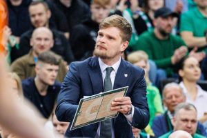 T. Sabonis apie žalgiriečių fiziškumą treniruotėse: visi lupasi, stengiasi